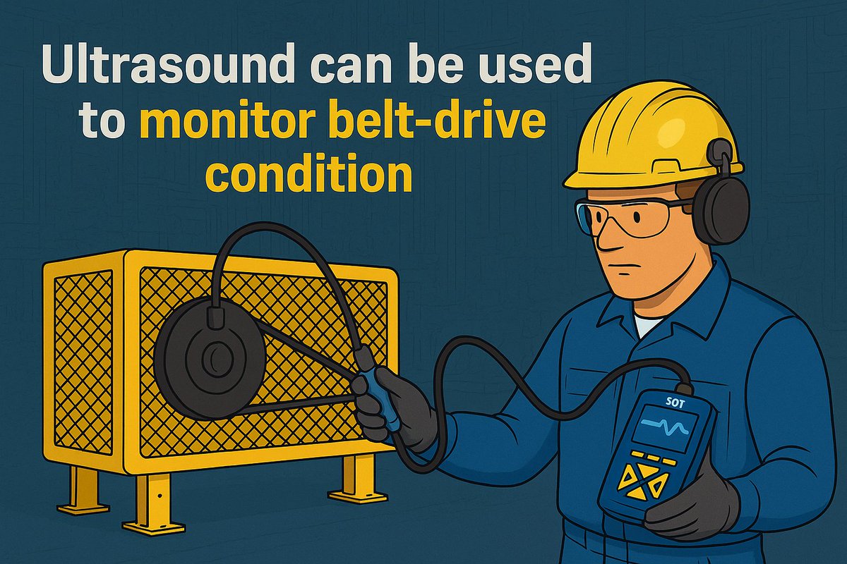 SDTUltrasound's tweet image. #Misalignment, belt slap, and chain drag can go unnoticed. The SDT340 detects friction changes, helping spot issues before failures. #HearMore about #AirborneUltrasound inspection: linkedin.com/pulse/identify…