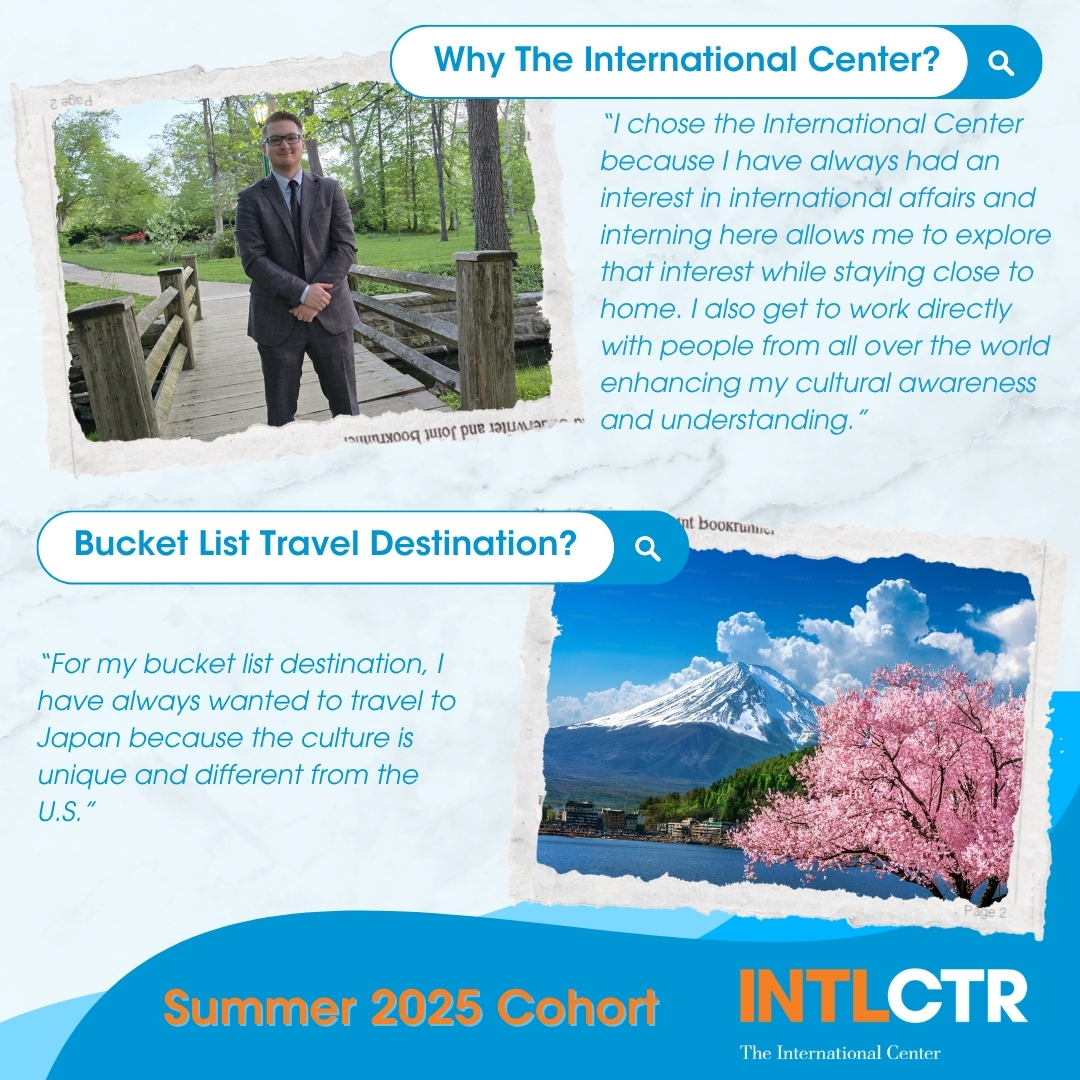INTLCTR's tweet image. Up next on this #MeetTheInternMonday, please join us in welcoming Ashton Knepp! He is a 2025 graduate from @IndianaUniv!
Click to read about why he chose The #INTLCTR and his bucket list travel destination!