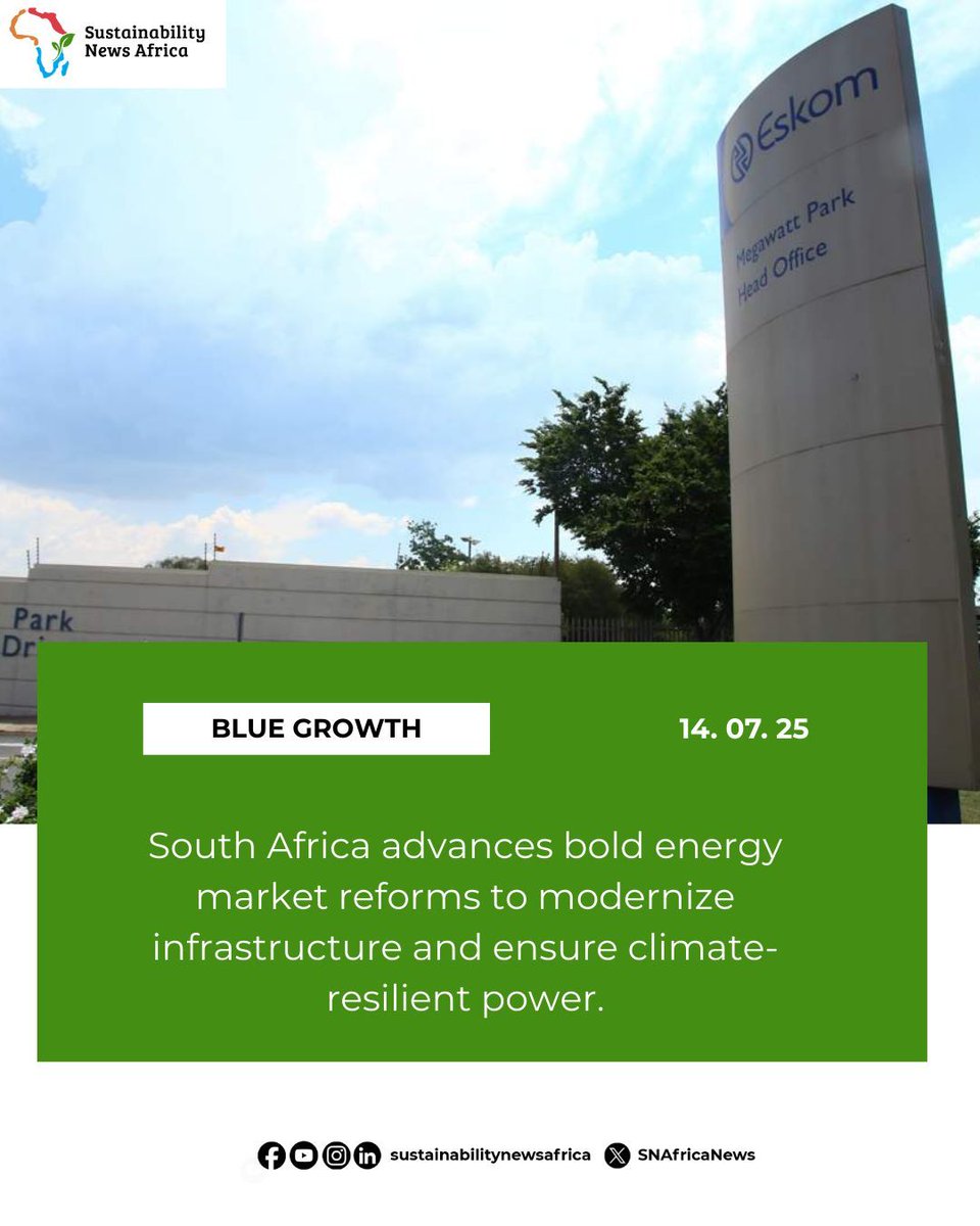SNAfricaNews's tweet image. Eskom’s worst nightmare? 
SA pushes for an electricity market of the future.

Source: News24 – Climate Future
Read more: news24.com/business/clima… 
Sign up for early access: sustainabilitynewsafrica.com 

#PowerReform #ElectricityMarket  #SouthAfricaEnergy #GridExpansion