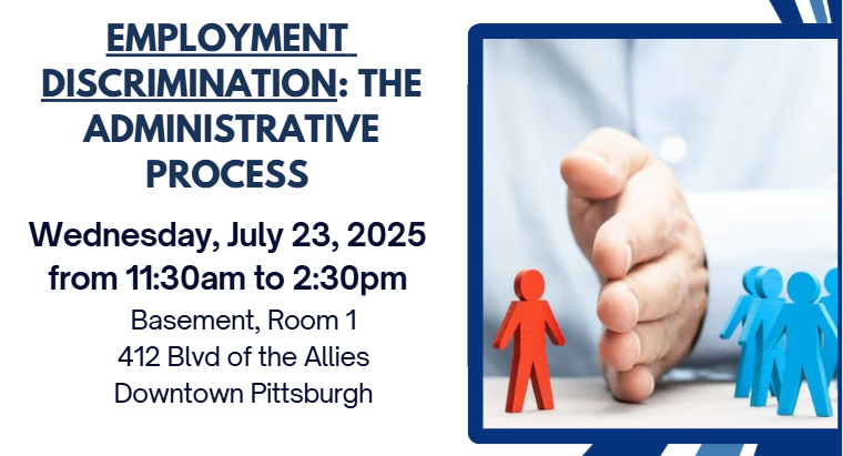 PghCHR's tweet image. Free CLE. Free lunch. Learn about the Commission's administrative process. ow.ly/ESCn50WeVrP