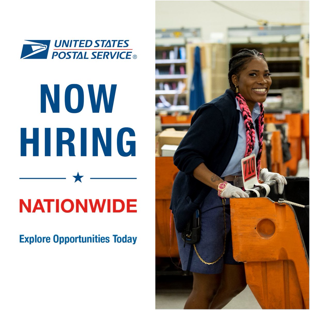 USPS's tweet image. The United States Postal Service is actively recruiting for many positions that may be perfect for you. Whether full time, part time or seasonal positions, we have options available: b.link/careers.usps
And for tips on where and how to apply: b.link/apply-for-a-job
