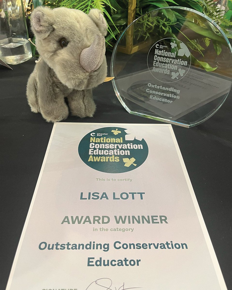 🎉 Huge congratulations to Mrs Lott, who won the prestigious Outstanding Conservation Educator award at the Chester Zoo Conservation Awards last week! 🌍👏
Her passion, dedication, and incredible work in conservation education are truly inspiring. Well deserved! 🏆🐾