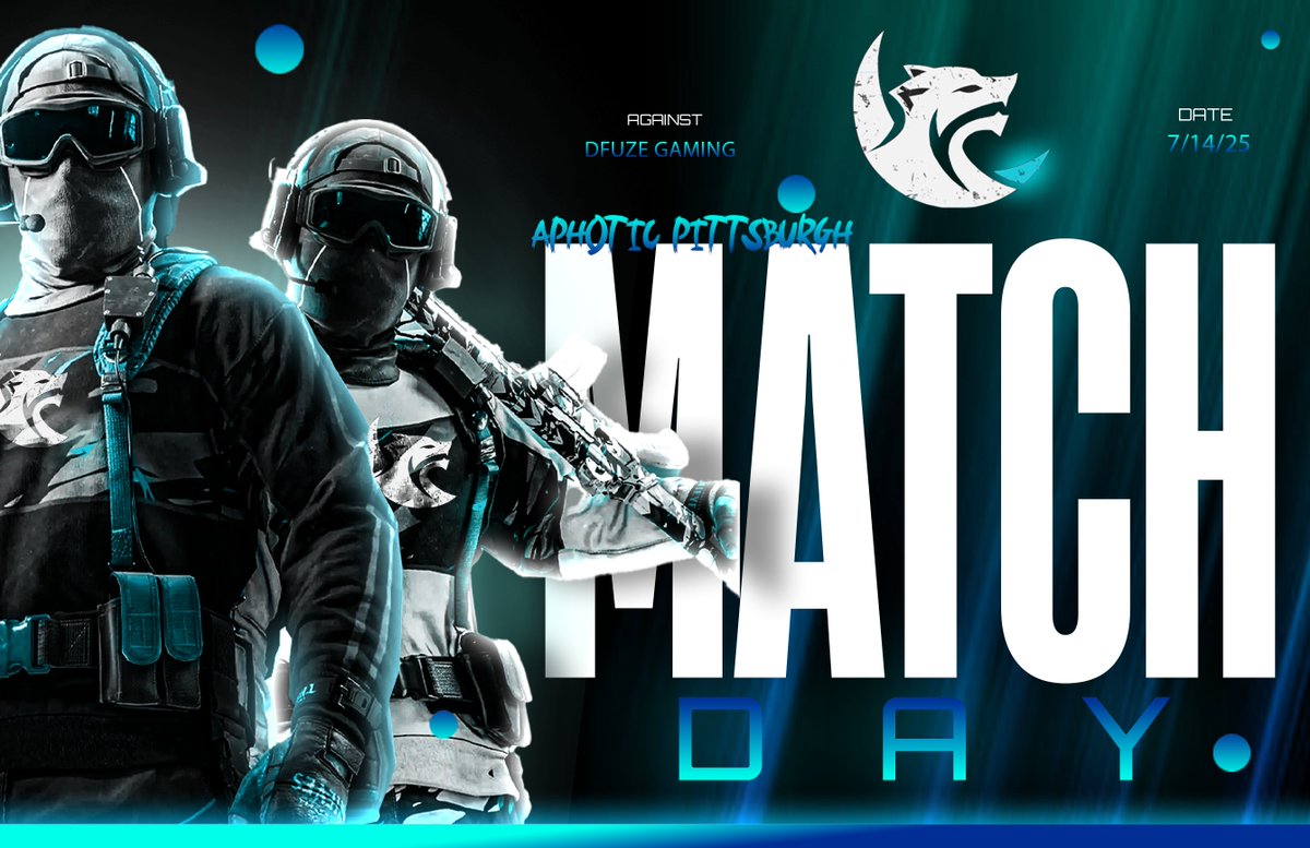 Aphotic Esports (@aphoticofficial) on Twitter photo And ladies and gents, we have another game day for our team that is known as the #comeback Squad in the <a href="/ZonedOutGaming/">Zoned Out Gaming</a>
Aphotic Red ( Aphotic Pittsburgh)
π
<a href="/DfuzeGamingWV/">Dfuze Gaming</a>
We are looking to go in this strong and have a good placement for Playoffs!
<a href="/Colelunk/">Geeb</a>
<a href="/its_Archerr/">Archer</a> And ladies and gents, we have another game day for our team that is known as the #comeback Squad in the <a href="/ZonedOutGaming/">Zoned Out Gaming</a>
Aphotic Red ( Aphotic Pittsburgh)
π
<a href="/DfuzeGamingWV/">Dfuze Gaming</a>
We are looking to go in this strong and have a good placement for Playoffs!
<a href="/Colelunk/">Geeb</a>
<a href="/its_Archerr/">Archer</a>