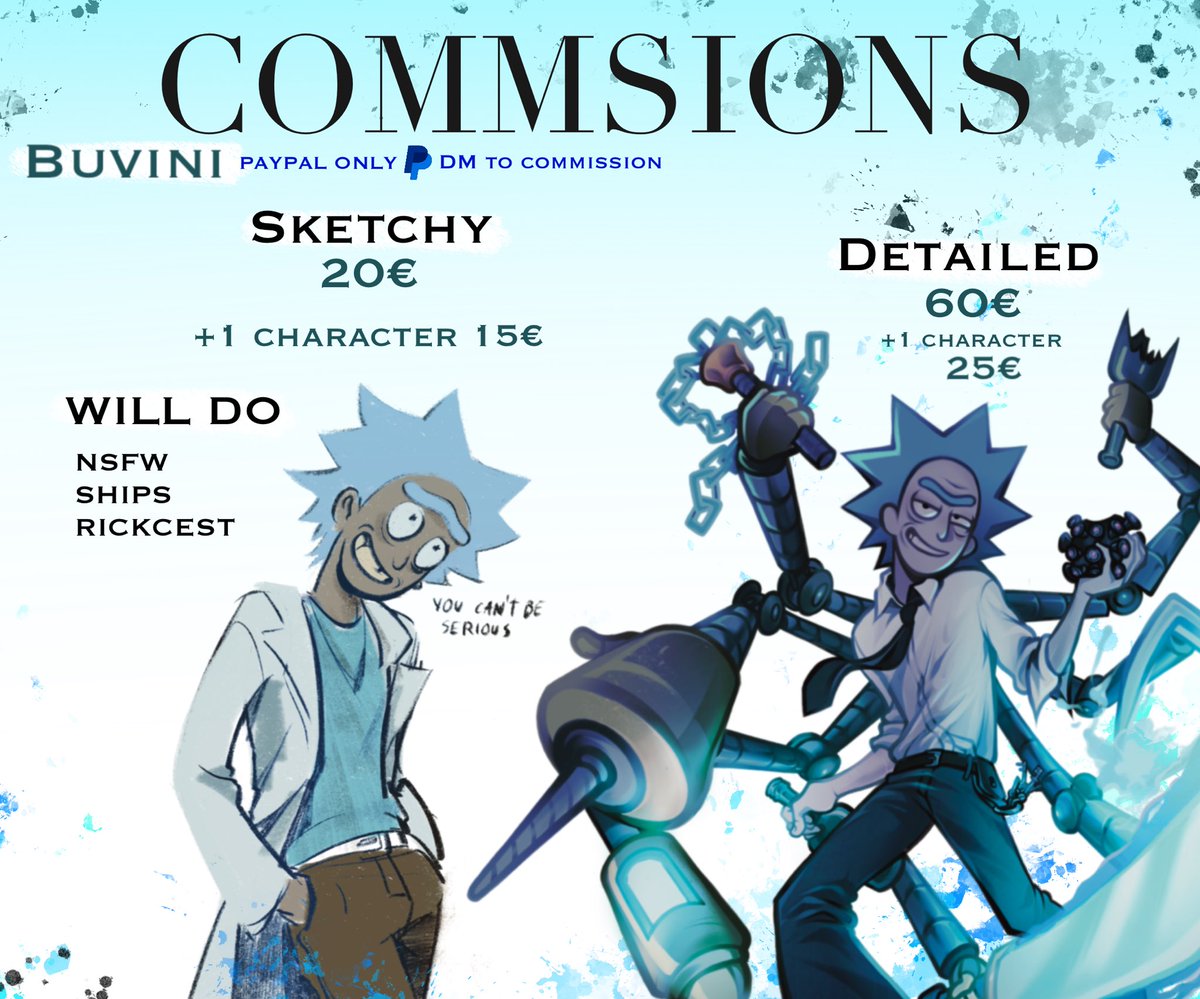 Skokla1's tweet image. Openining commssions
dm to claim
doing only Rick and morty related commissions!
#rickandmorty