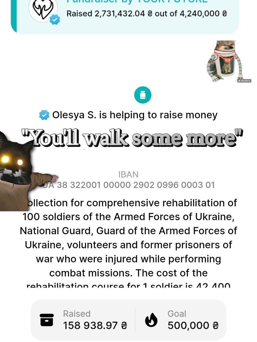 Interstellar_Fella (@61cygnaisn1987a) on Twitter photo #rehabilitation
COLLECTION for comprehensive rehabilitation of 100 soldiers of the Armed Forces of Ukraine
Pp: obopollesa@gmail.com #rehabilitation
COLLECTION for comprehensive rehabilitation of 100 soldiers of the Armed Forces of Ukraine
Pp: obopollesa@gmail.com