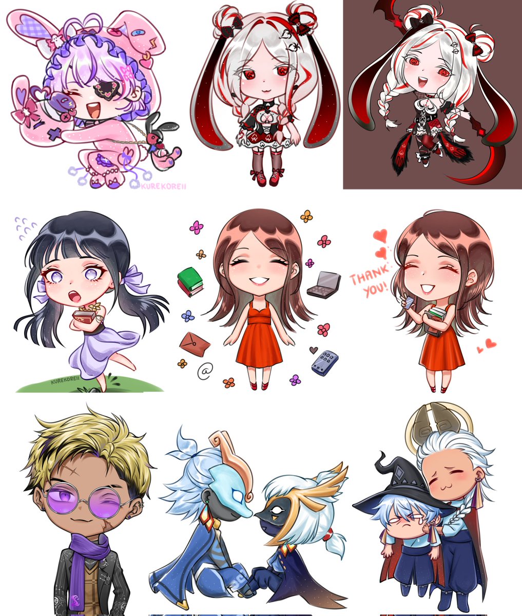 KurekoReii's tweet image. More slots for art commission samples! Feel free to pm me for requests, thank you!! #ArtCommission #adopts #oc #commissionsopen