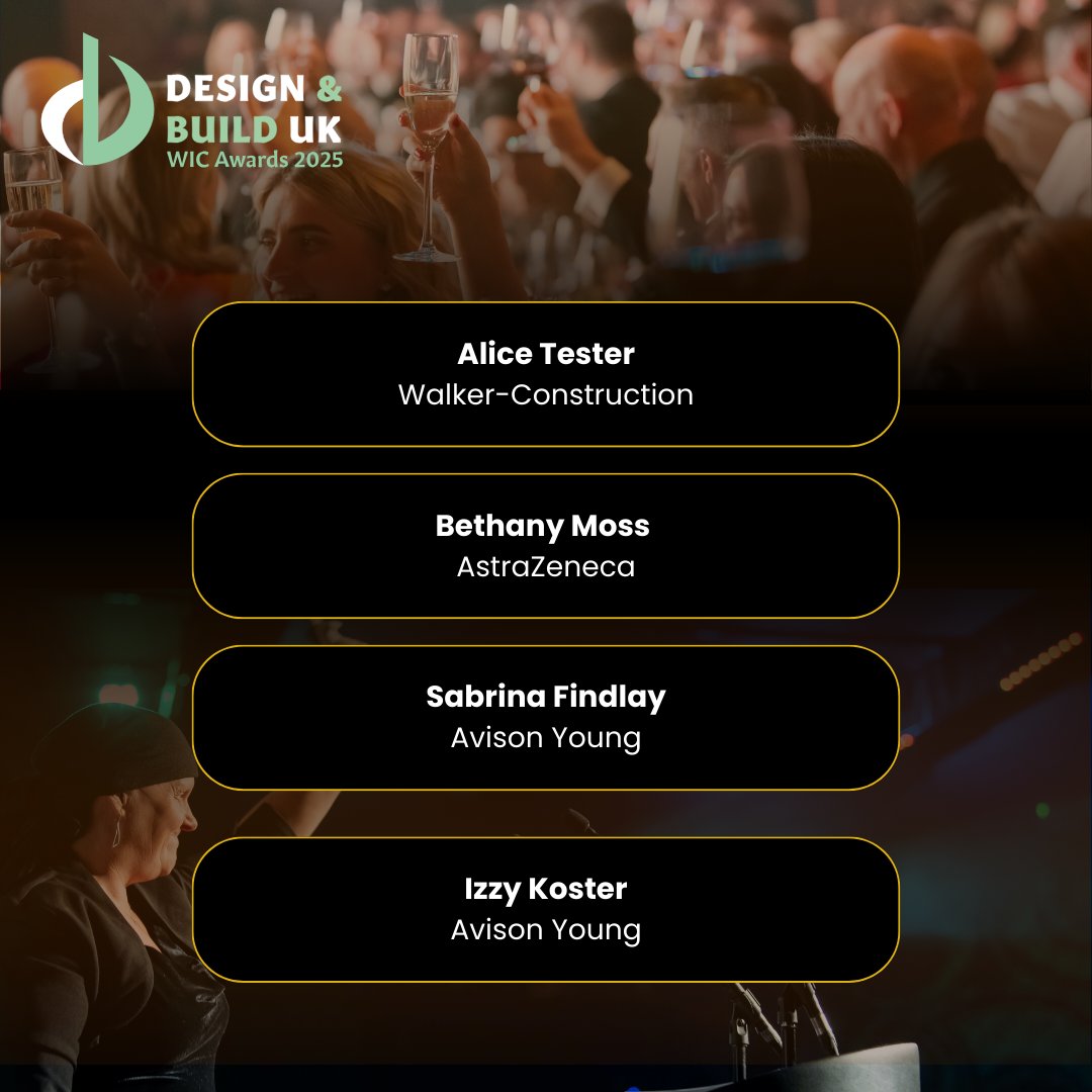 designandbuild4's tweet photo. We’re excited to introduce the finalists for the One to Watch category at the Design and Build UK Women in Construction Awards 2025!

#WICAwards2025 #WomenInConstruction #DesignAndBuildUK #OneToWatch #NextGenConstruction #FutureLeaders #BuiltByWomen #IndustryTalent https://t.co/SExrGSxwDD