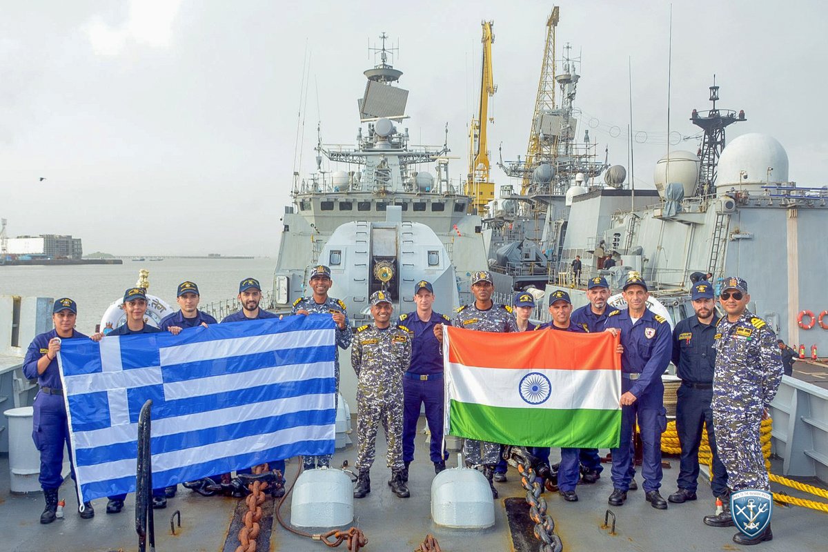 NavyGR's tweet image. Κατάπλους της Φρεγάτας ΨΑΡΑ στο Λιμένα της Βομβάης
📍Βομβάη, Ινδία
🗓 11 Ιουλίου 2025 - 13 Ιουλίου 2025
🇬🇷🤝🇮🇳⚓️
@indiannavy
➡️ hellenicnavy.gr/kataplous-tis-…
#HellenicNavy #IndianNavy
#MaritimeCooperation