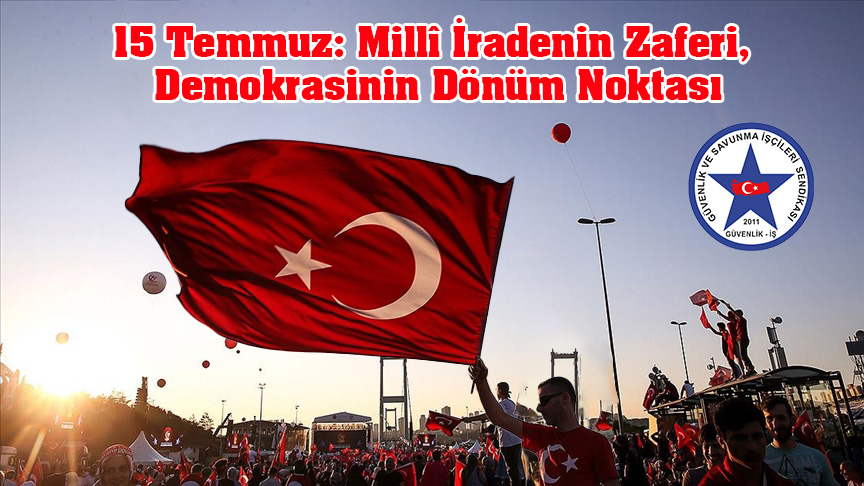 15 Temmuz: Millî İradenin Zaferi, Demokrasinin Dönüm Noktası

Milletimizin iradesine kast eden hain darbe girişiminin üzerinden 9 yıl geçti. 15 Temmuz 2016 gecesi, milletimizin birlik ve beraberliği, demokrasiye olan inancı ve vatan sevgisi ile karanlık bir kalkışma püskürtülmüş;