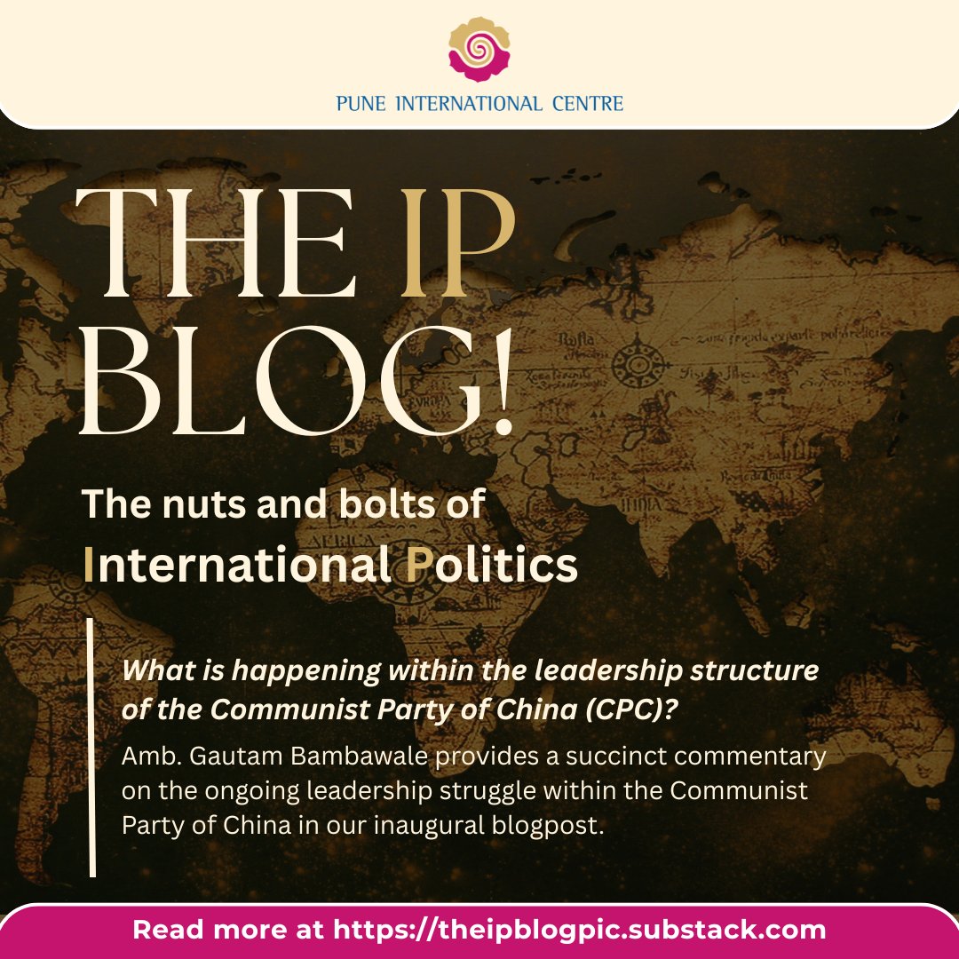 PuneIntCentre's tweet image. What exactly is International Politics today? 🌍
.
.
Introducing The IP Blog by @PuneIntCentre's Geopolitics & Geoeconomics Vertical—bite-sized, accessible takes on global affairs!
🎙️First post by Amb. @GBambawale
🔗theipblogpic.substack.com
@rameshmashelkar @Girbane @p_gadkari
