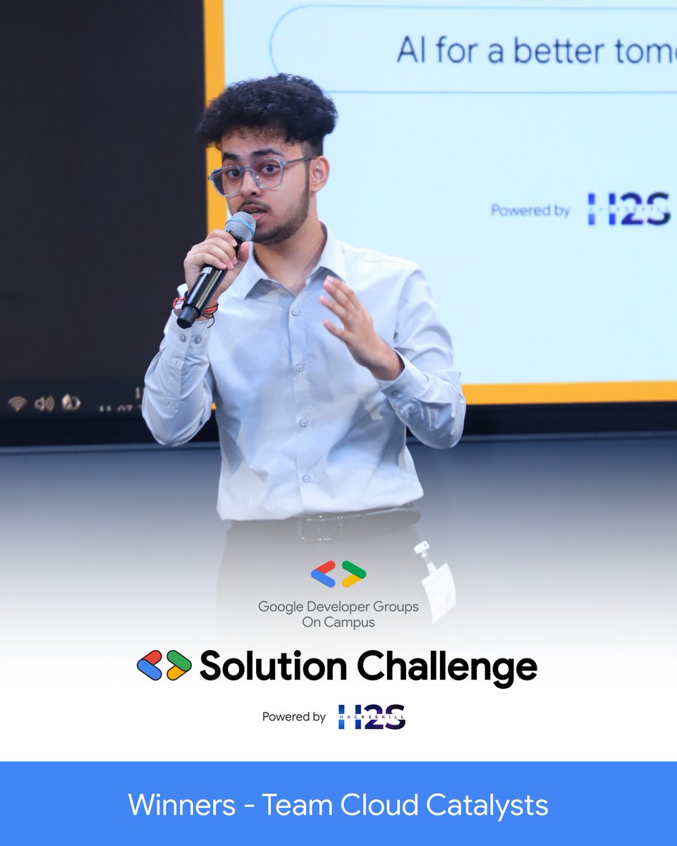 hack2skill's tweet image. Revolutionizing drug discovery with AI! 💥
Meet Cloud Catalysts - the Winner of the GDG on Campus Solution Challenge 2025 powered by Hack2skill! 🏆
#SolutionChallenge #GDGonCampus #Hack2skill