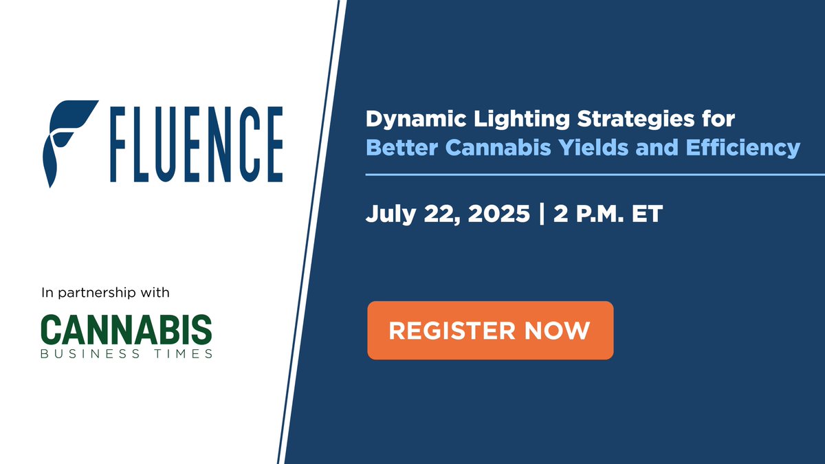 CBTmag's tweet image. 💡Mastering light means mastering growth, quality &amp;amp; energy efficiency. The latest insights are coming your way July 22, when Dr. David Hawley at @fluence_led will explore how dynamic lighting can have major impacts on your cannabis grow!

Register now: bit.ly/4eyrKXh
