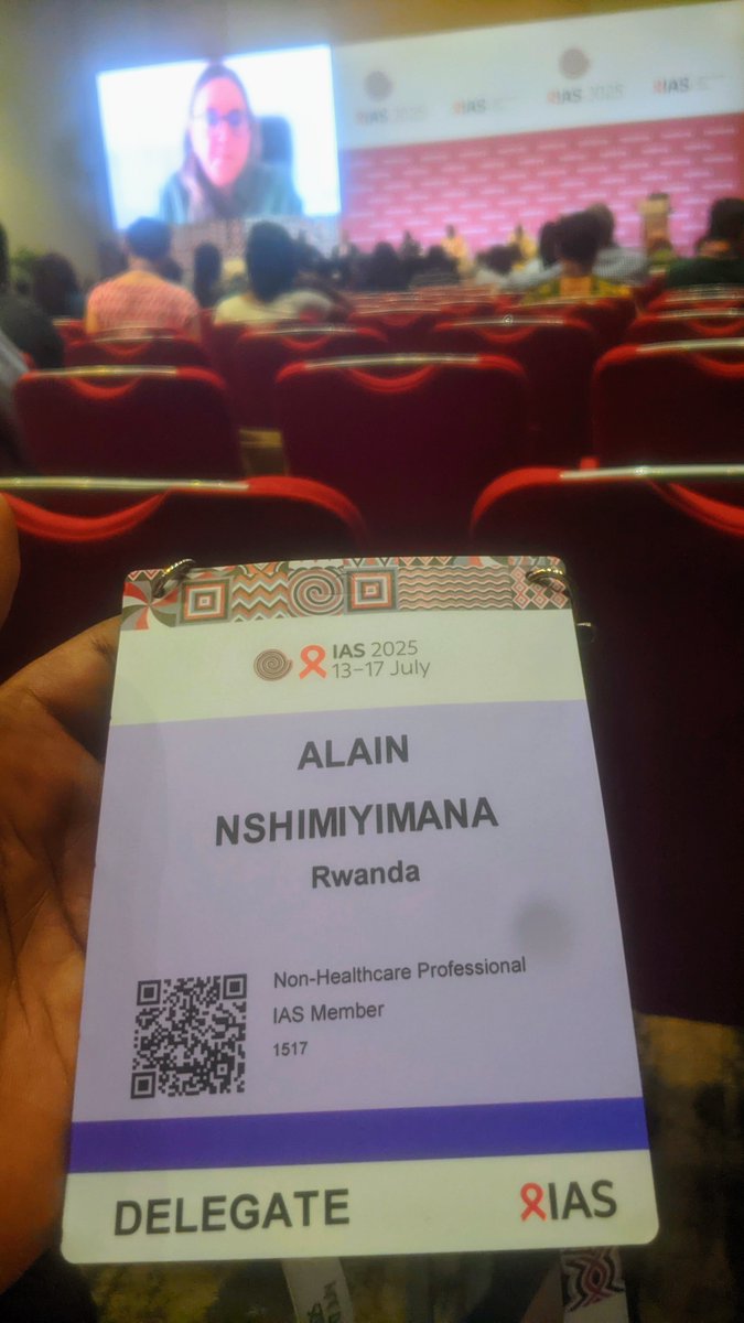 🟥 Our Founder, Alain Nshimiyimana, is representing <a href="/STEPS_INITIATIV/">STEPS INITIATIVE 🇷🇼</a>  at #IAS2025

As a recovering addict &amp; advocate for harm reduction, he's raising the voice of people who inject drugs too often stigmatized, criminalized, &amp; denied care.

#HIVPrevention #HarmReduction #Rwanda