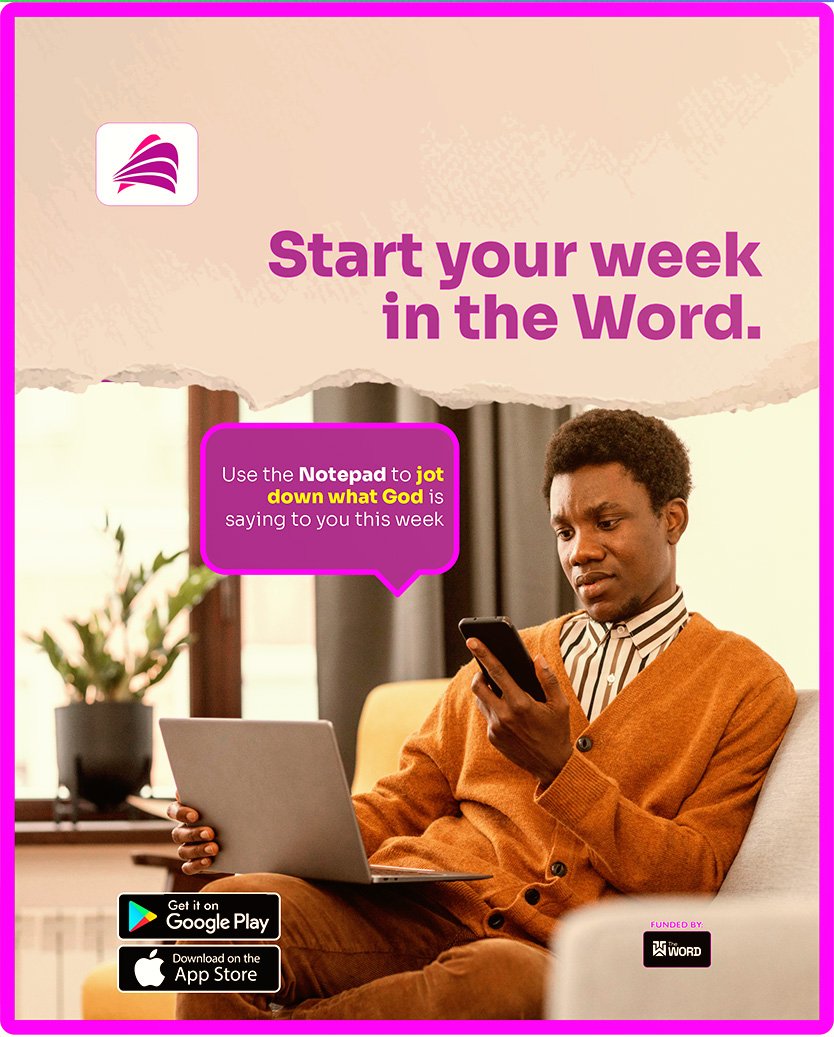TheArkApp's tweet image. Start your week with the Word.
Use the Notepad on The Ark App to jot down what God is saying to you today.

Don’t just hear it, write it ✍️, live it. 

#thearkapp #mondaymotivation #faithtools #biblestudy #christiannigeria #christianapps #startwithgod #digitalsanctuary