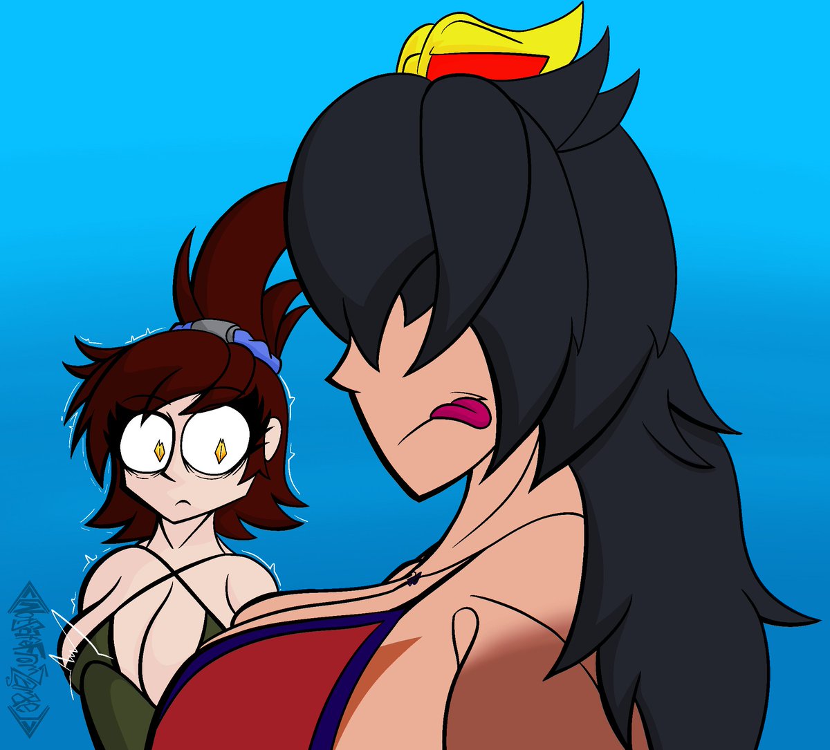 Yk I haven’t made any beach art of any of my ocs.

had to fix it lol.
