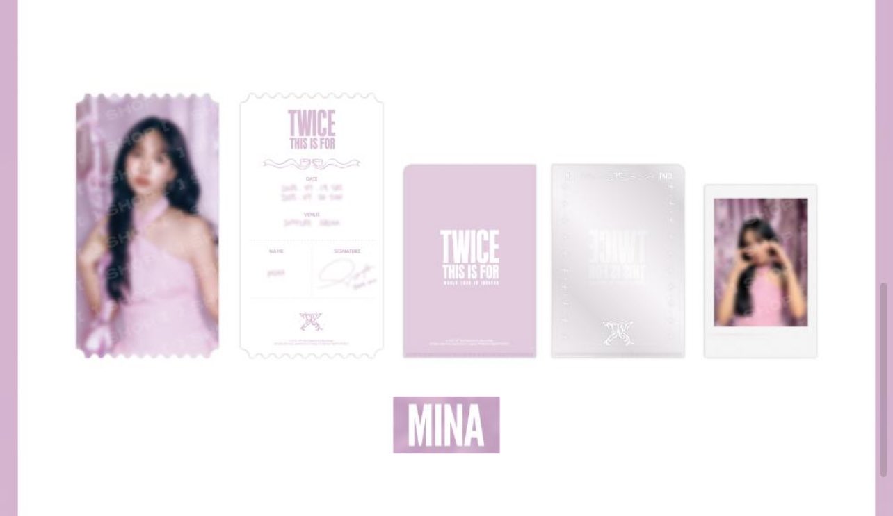TWICE ミナ まとめ売り⭕️バラ売り(相談)説明確認必須‼️ TWICE ミナ まとめ売り⭕️バラ売り(相談)説明確認必須