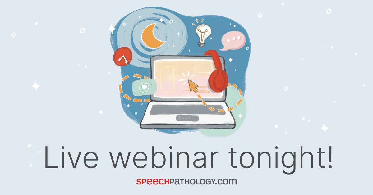 Live webinar tonight! Join us at 7 pm ET for 'SLP in the NICU: An Overview,' #slpeeps: bit.ly/3GpYiGm