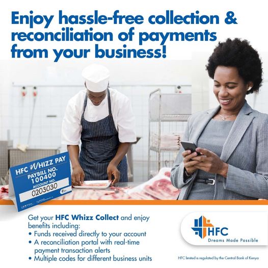 Wanabiashara! Simplify your payment processes with our reliable collection solution. Receive funds seamlessly and directly into your account, enjoy a real-time reconciliation portal with instant payment alerts, assign multiple codes for different business units and so much more.