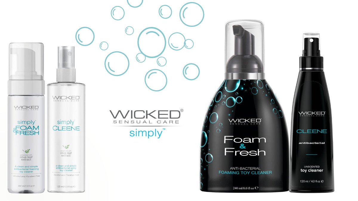 You wouldn’t put dirty dishes back in the cabinet so why skip toy cleaning?  Foam N’ Fresh + Cleene = fast, skin-safe, no-fuss cleanups. Shop here: WickedSensualCare.com/product-catego… #WickedSensualCare