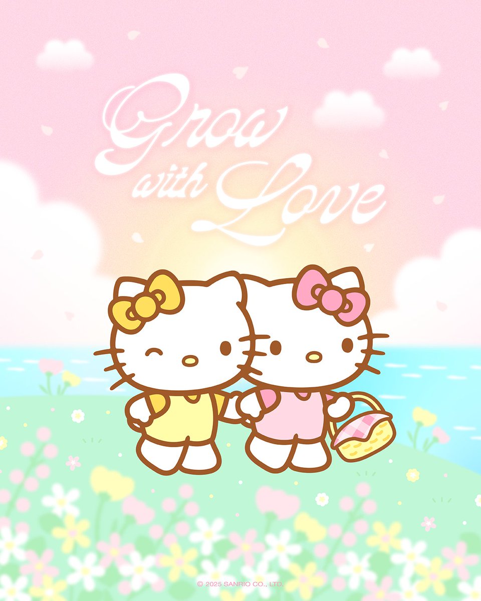 hellokitty's tweet image. Grow with love ππ Tag a bestie! #MondayMotivation