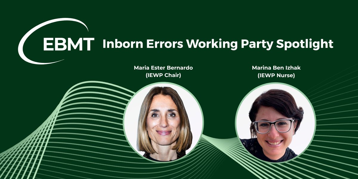 TheEBMT's tweet image. 💡 WP Spotlight: In this recent interview, IEWP Chair Maria Ester Bernardo and Nurse Marina Ben Izhak share how the Inborn Errors Working Party is improving #HCT and #GeneTherapy outcomes for rare immune disorders.
Learn more about their work + vision ⤵️
ebmt.org/ebmt/news/inbo…