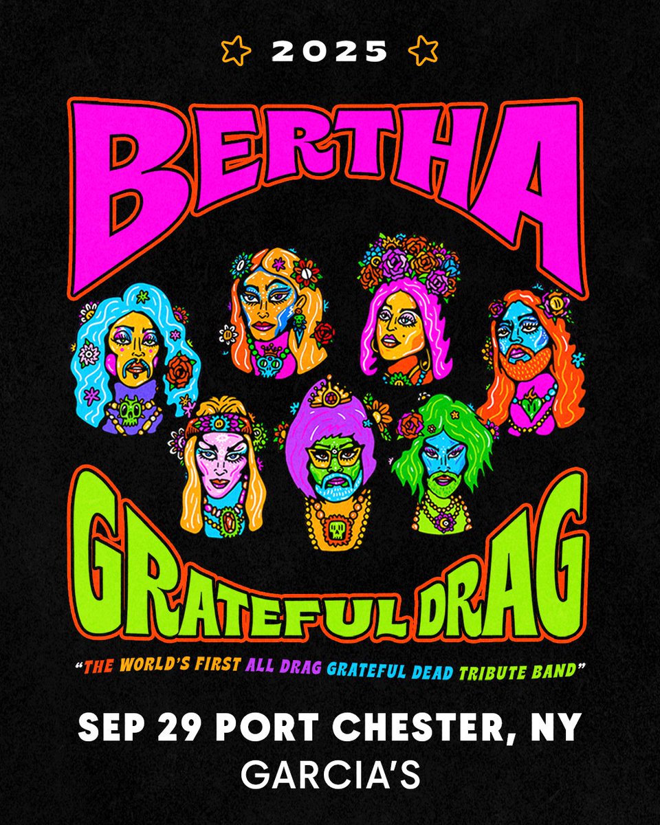 GarciasAtTheCap's tweet image. ⭐ JUST ANNOUNCED! ⭐ BERTHA: Grateful Drag makes their long awaited debut in Garcia's Sep 29! Tickets 🎫 go on sale Fri, Jul 18 at 10am.