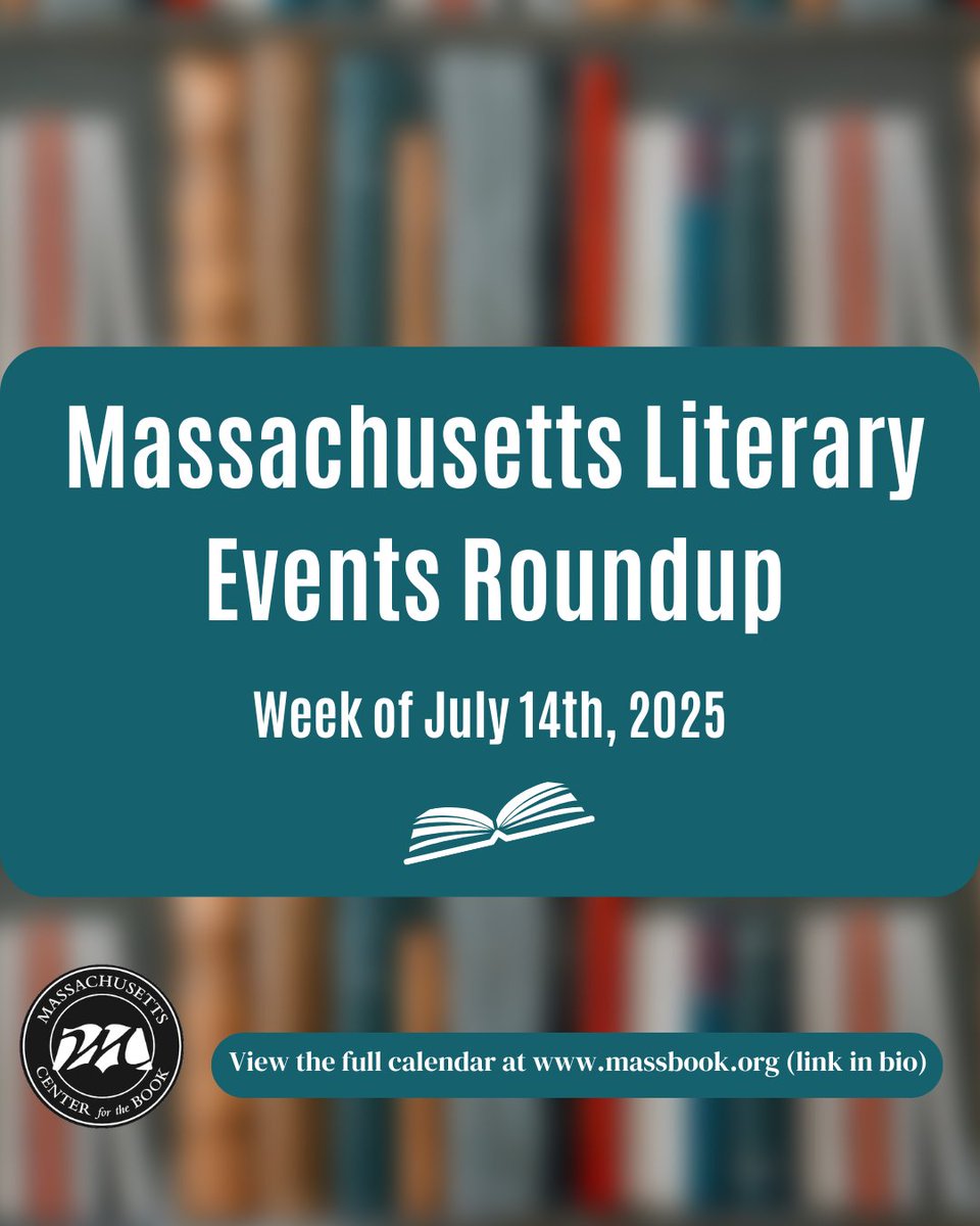MassBook's tweet image. Events this week! massbook.org/ma-literary-ev…
T-Michael Ansara @Harvard Book Store
W-Dr. Alexandria Russell @ Old North Illuminated
Th-Matthew E. Henry & Luisa Caycedo-Kimura @ Gloucester Writers Center
Su-Joseph Lee @ PEM
Su-Diannely Antigua & Stephanie Burt @ Longfellow House