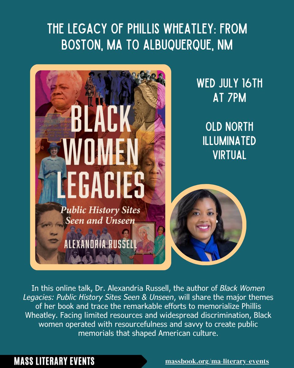 MassBook's tweet image. Events this week! massbook.org/ma-literary-ev…
T-Michael Ansara @Harvard Book Store
W-Dr. Alexandria Russell @ Old North Illuminated
Th-Matthew E. Henry & Luisa Caycedo-Kimura @ Gloucester Writers Center
Su-Joseph Lee @ PEM
Su-Diannely Antigua & Stephanie Burt @ Longfellow House