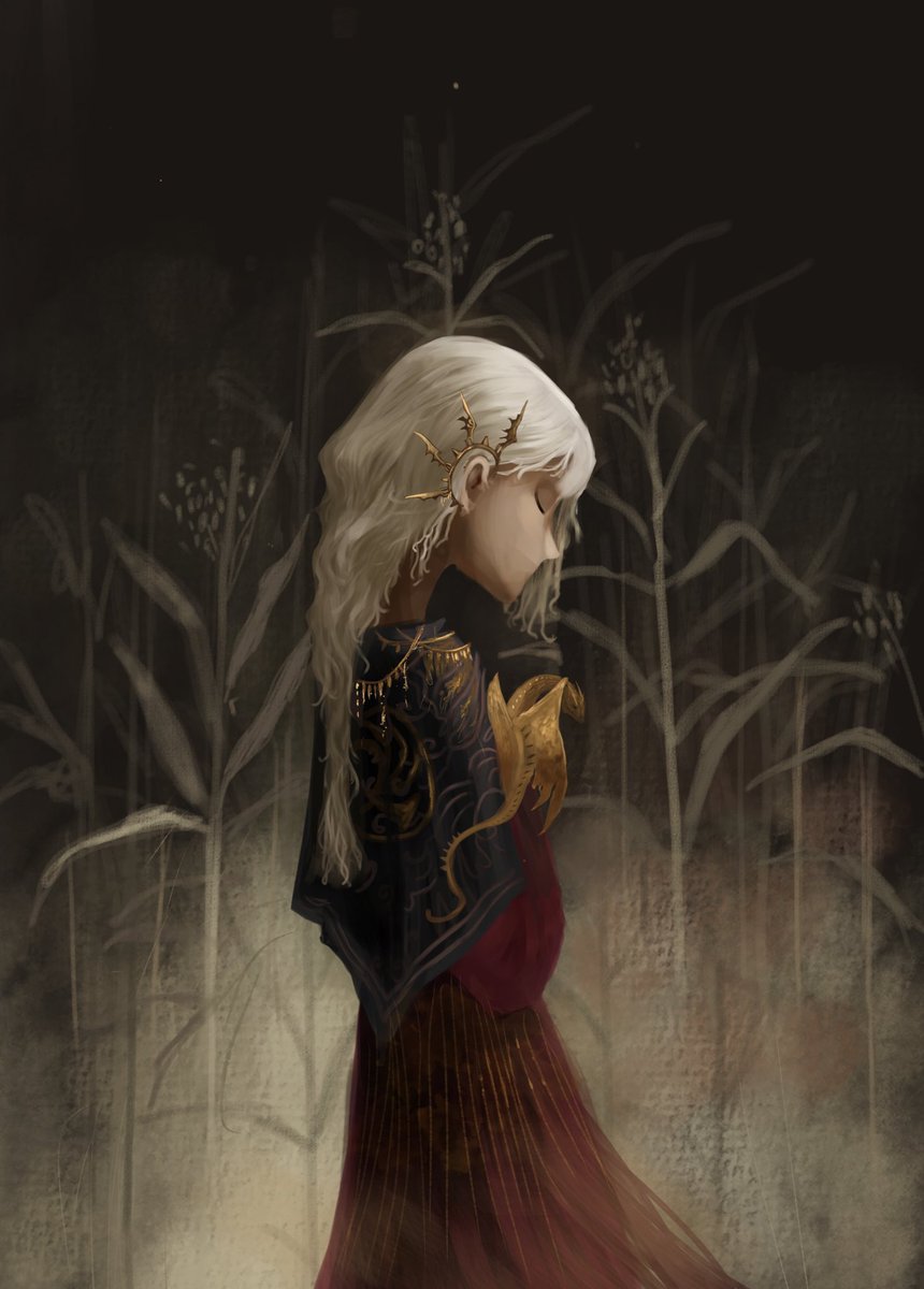 Hay_Bb12's tweet image. Her hair is moonlight, her blood is fire, and her fate is a blade she cannot sheathe
#rhaenyratargaryen #ASOIAF #HouseOfTheDragon #fantasy #digitalart