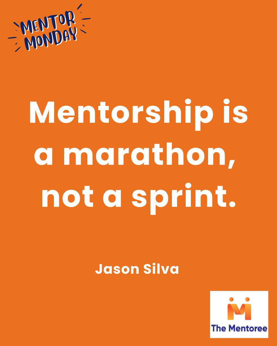 Mentorship isn’t a quick fix; it’s a journey of ongoing commitment. It's nonlinear and rich with transformation. A mentor doesn’t need to hold all the answers; they need to hold SPACE. 
#MentorMonday #TheMentoree #MentorAndGrow #mentorshipmatters #mentorship #education #support