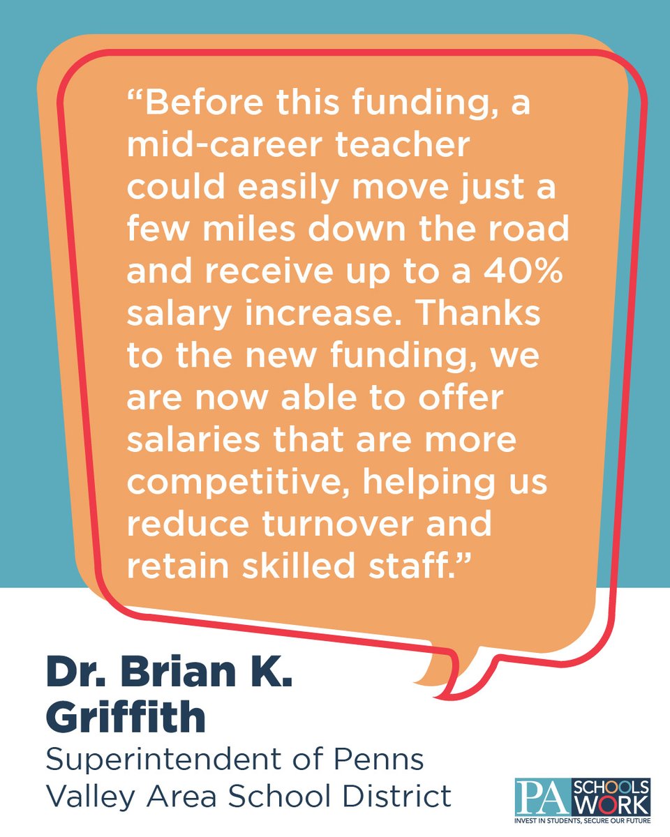 PASchoolsWork's tweet image. Last year's adequacy funding has made a real difference to rural schools across the Commonwealth. #InvestmentPays