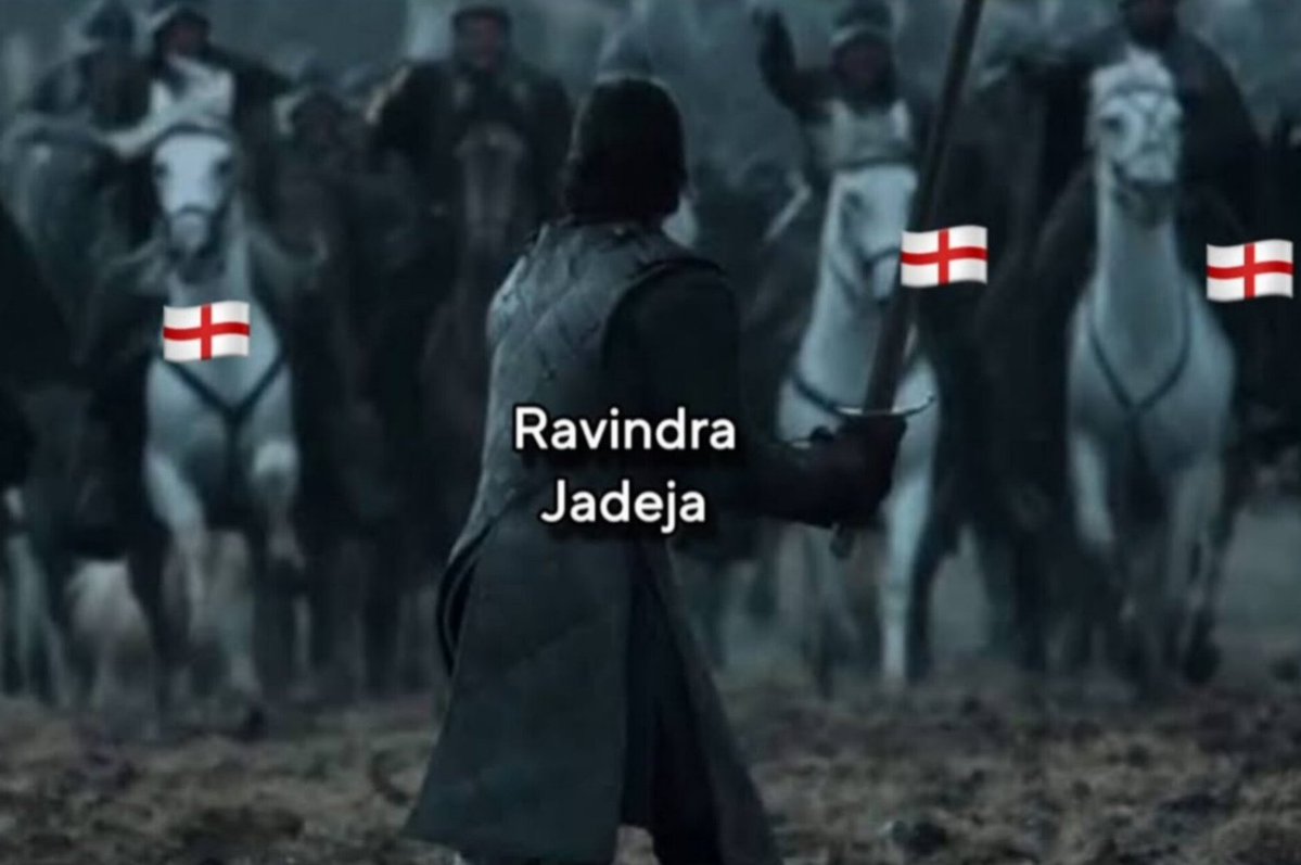veejuparmar's tweet image. Kalesh between Ravindra Jadeja vs England players !