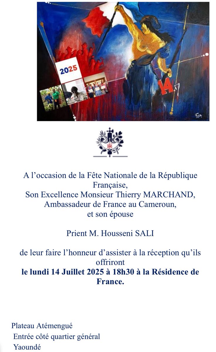 Très honoré d’être invité par son excellence monsieur l’ambassadeur de France
Très enthousiaste je pourrais parler de ma passion pour les jeux vidéos et l’eSport avec des diplomates…!
 🤩