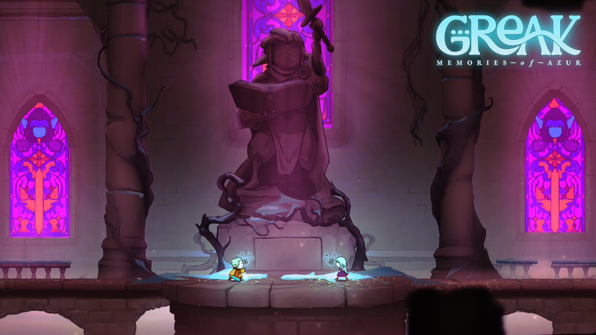 KOBrandLTD's tweet image. For #ScreenshotSaturday we're featuring @PlayGreak! ⚔️
This is a hand-drawn 2D adventure that lets you switch between three siblings — each with their own unique ability. You'll need to master all of them to solve puzzles, navigate the world, and combat the Urlag invasion!…