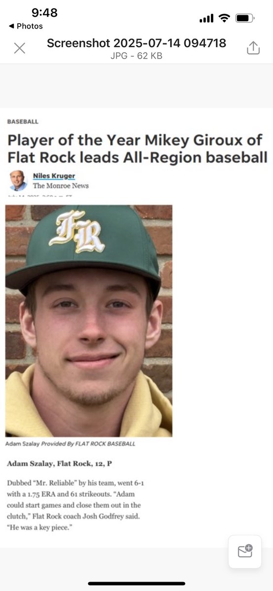 Honored to be named All-Region.  Congratulations to my teammates Mikey Giroux and Jaden Yancy.  Special shoutout to Coach Godfrey for being named Coach of the Year.  Thank you Flat Rock for an unforgettable 4 years.  Thank you Coaches! Always a Ram!!@CoachJGodfrey23