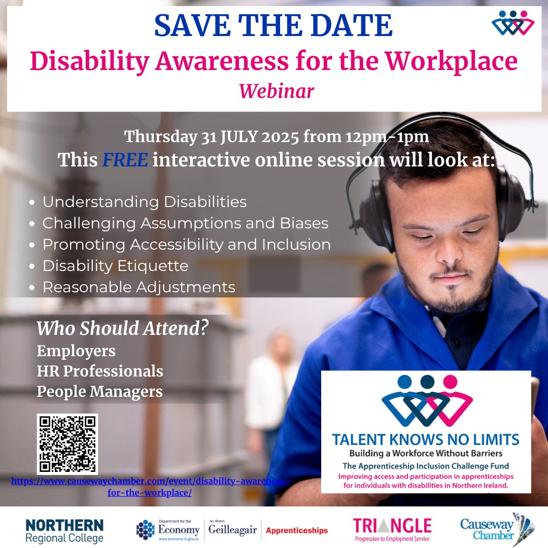Are you an employer considering increasing your workforce and or thinking about employing people with disabilities, join us for an engaging &amp; informative Disability Awareness for the Workplace free webinar on Thurs 31 July at 12 noon to 1pm.

Register now loom.ly/Xr_UEm0