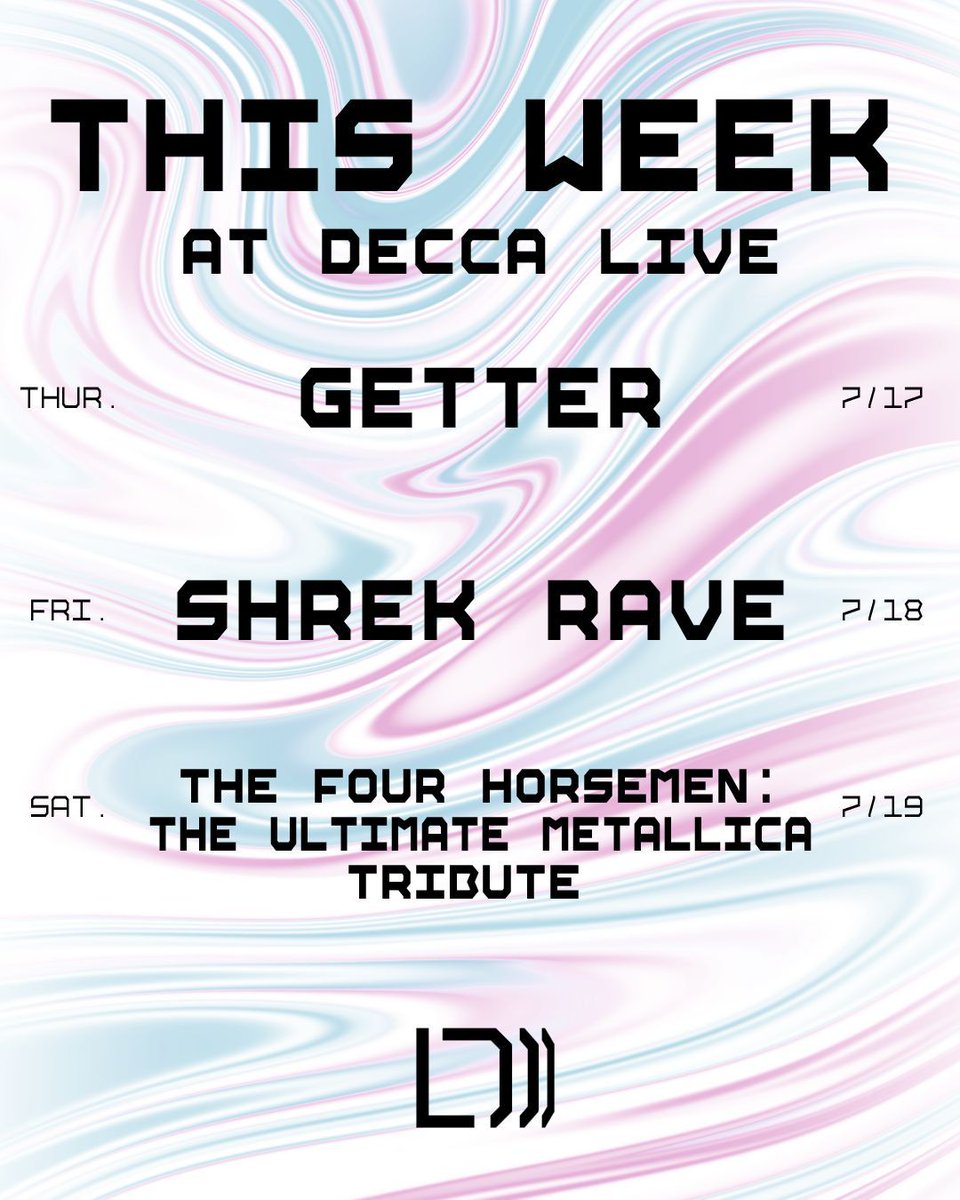 Raves and Rock this week at DECCA LIVE 🤘🏼