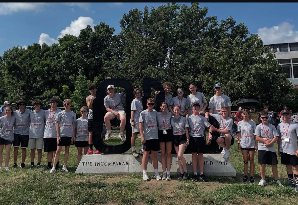 The Columbia High school now has TWO students participating in The Ohio State marching band clinic. This year Sophia Juliani &amp; her sousaphone joined Keagan Evans (third year of clinic with his mellophone) on the path to being in the best damn band in the land!! O- H-