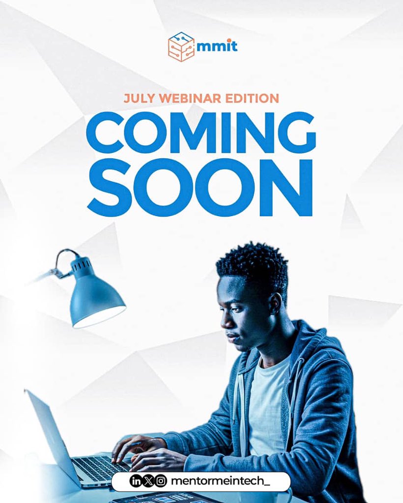 mentormeintech's tweet image. JULY WEBINAR ALERT!

Something exciting is on the way! 

July Webinar Edition — COMING SOON

Get ready to level up your tech journey with @mentormeintech_ 

Stay tuned for updates! 🔥

#TechWebinar #ComingSoon #MentorMeInTech #MMIT #TechCommunity #TechTraining