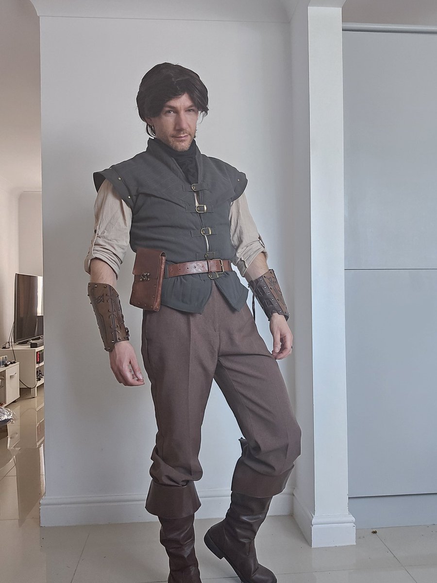 Ixtran (@ixtrancosplay) on Twitter photo I was trying on Flynn Rider ahead of the weekend, but I just feel like I look like <a href="/JensenAckles/">Jensen Ackles</a> ???
#Cosplay #Cosplayer #FlynnRider #DisneyCosplay #DisneyCostume #JensenAckles #Supernatural #Renfaire #ComicCon I was trying on Flynn Rider ahead of the weekend, but I just feel like I look like <a href="/JensenAckles/">Jensen Ackles</a> ???
#Cosplay #Cosplayer #FlynnRider #DisneyCosplay #DisneyCostume #JensenAckles #Supernatural #Renfaire #ComicCon
