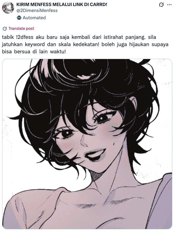 devotedogs's tweet image. salam,  selamat  malam.  maaf  sebab  mengampiri  terlalu  larut.  kami  merupakan  pengirim  dari  bait  berikut,  ajakan  berkawan  sudah  kami  kirimkan,  kiranya  bersedia  bolehkah  terima  kami?  jangan  sungkan  'tuk  menyenggol  kami  ya,  terimakasih  banyak  semuanya!