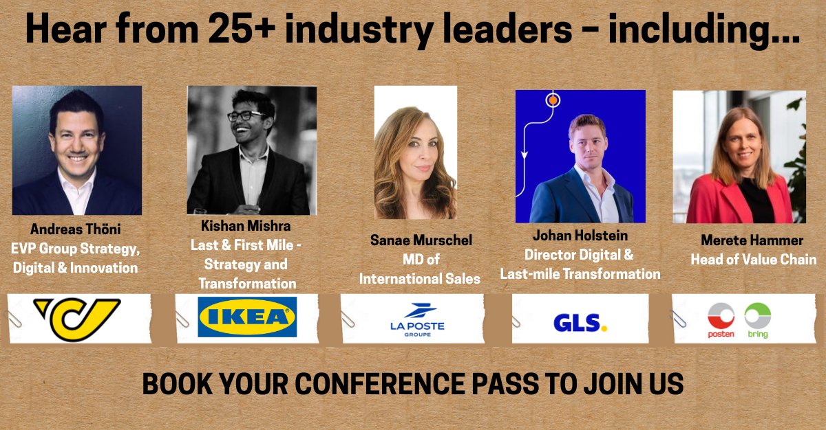 Hear insights from Österreichische Post, IKEA, GLS and La Poste Group – to name a few – at the reimagined Parcel+Post Expo Conference! Taking place October 21, 22 &amp; 23, in Amsterdam! 
Book your conference pass (and benefit from our early booking discount): eu1.hubs.ly/H0lKkJS0