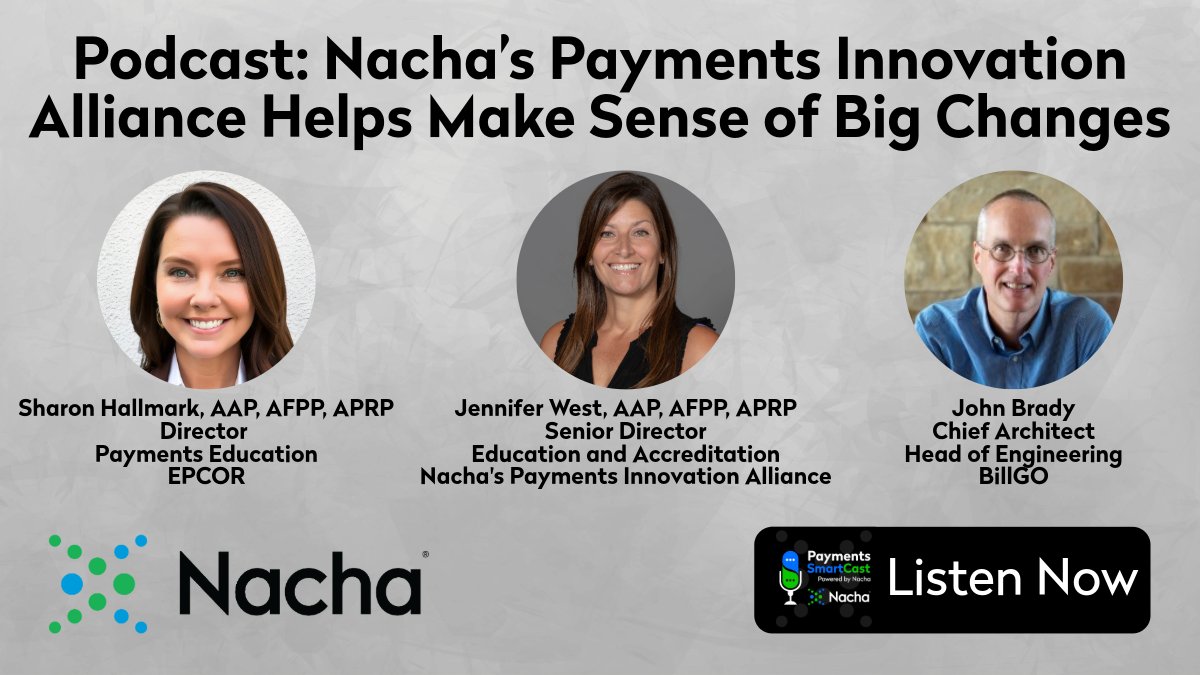 NachaOnline's tweet image. From quantum computing to cryptocurrency, big changes in payments are underway. Nacha’s Payments Innovation Alliance is here to help professionals make sense of big changes!
Listen to the newest episode of Payments SmartCast to find out how: hubs.la/Q03wXNS50