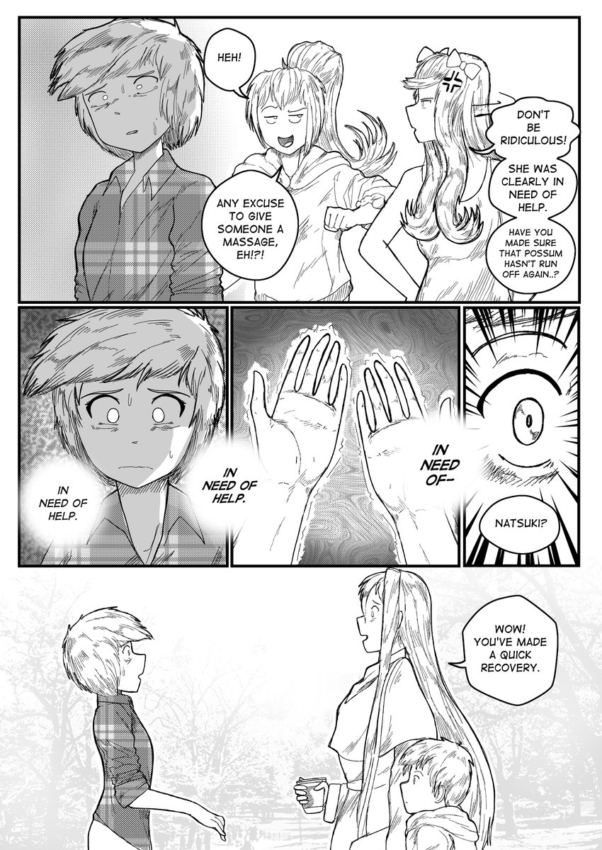 bluekapo_art's tweet image. Natsuki still trying to stay strong.
CH7 finishes this week, with CH8 starting next Monday.
#DDLC #DDLCfanart #ddlcnatsuki