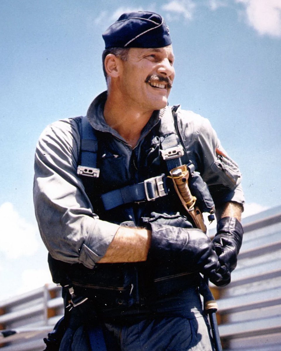 NationalVMM's tweet image. Today, we honor the birthday of Brigadier General Robin Olds, born on July 14, 1922 — a legendary American fighter pilot whose name is etched into the annals of U.S. Air Force history.
#robinolds #fighterpilot #usaf #airforce #militaryhistory #legendary