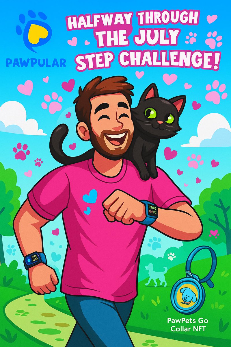 PawPular (@pawpularapp) on Twitter photo ๐จ Weโre halfway through the July Step Challenge!
๐ 10M+ steps walked
๐ฅ 500K+ calories burned
Weโre doing this for ourselves, for our pets, and for each other ๐พ๐ช
Over $1,000 in prizes still up for grabs, letโs finish strong! ๐โโ๏ธ๐
Thank you to our amazing community partners: ๐จ Weโre halfway through the July Step Challenge!
๐ 10M+ steps walked
๐ฅ 500K+ calories burned
Weโre doing this for ourselves, for our pets, and for each other ๐พ๐ช
Over $1,000 in prizes still up for grabs, letโs finish strong! ๐โโ๏ธ๐
Thank you to our amazing community partners: