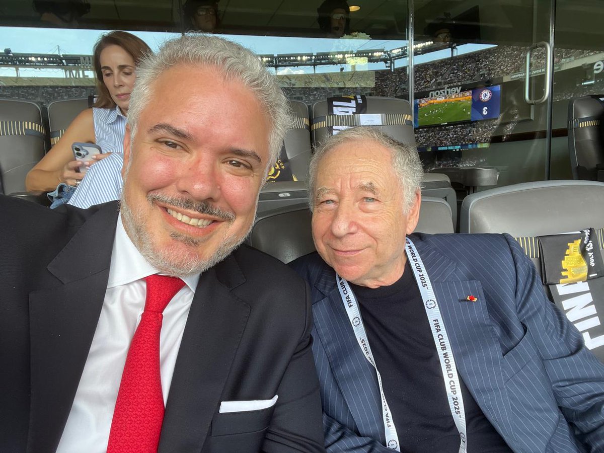 JeanTodt's tweet image. Congratulations to @FIFAcom on organizing a historic #FIFA Club World Cup final in New York! ⚽🌍 Great to see @DrTedros, @IvanDuque, and Patrice Motsepe at the game—an inspiring intersection of global health, sports, and leadership. #ClubWorldCup2025