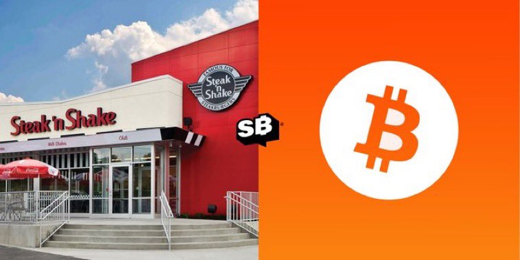 JUST IN: Steak ‘n Shake says, “Bitcoin's cost efficiencies allow us to improve food quality without raising prices.”