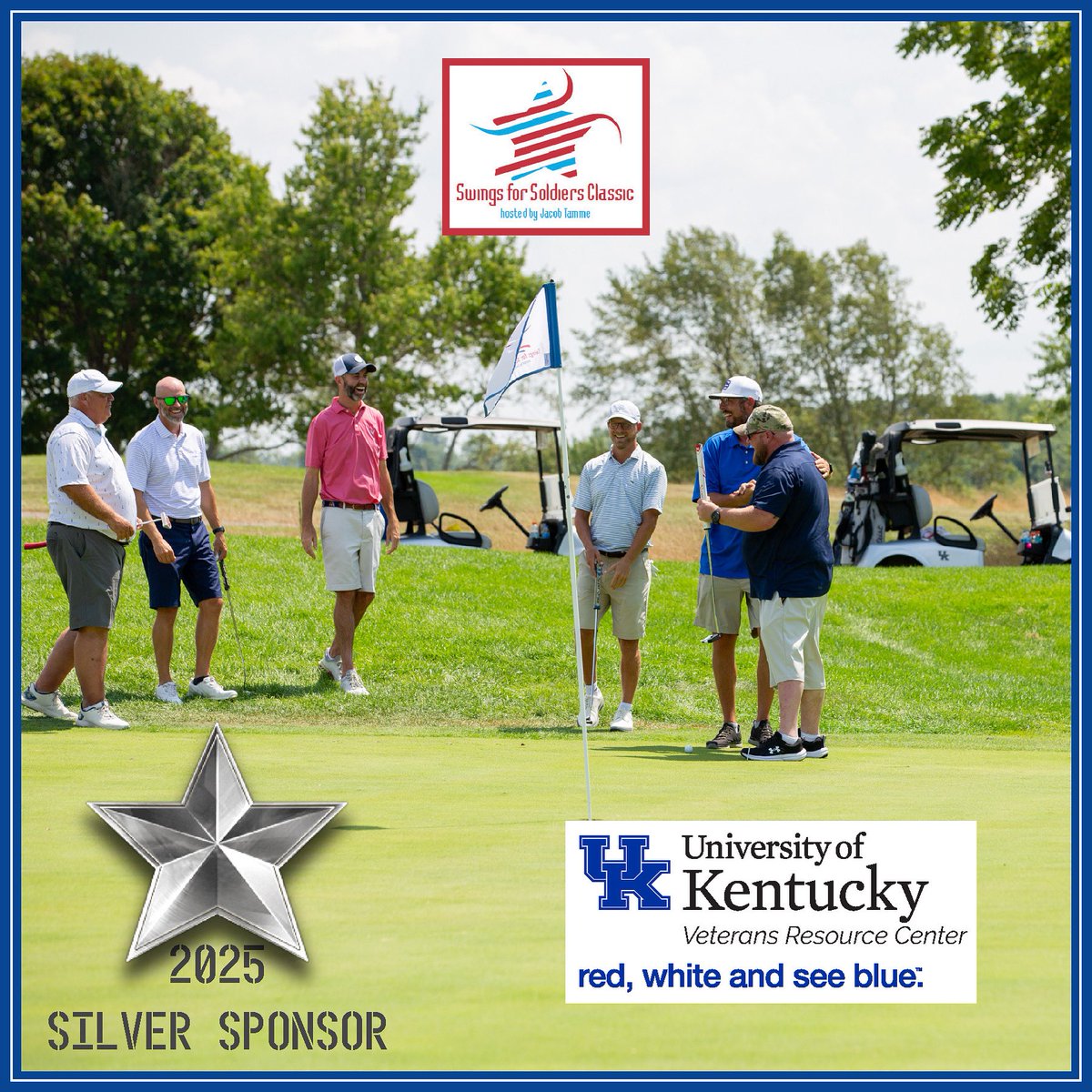 On behalf of the #SwingsForSoldiers family, THANK YOU <a href="/universityofky/">University of Kentucky</a>!

Because of your support, we have an opportunity to provide our Veterans and their families safe and accessible shelter for
a lifetime. 🇺🇸 #silversponsor