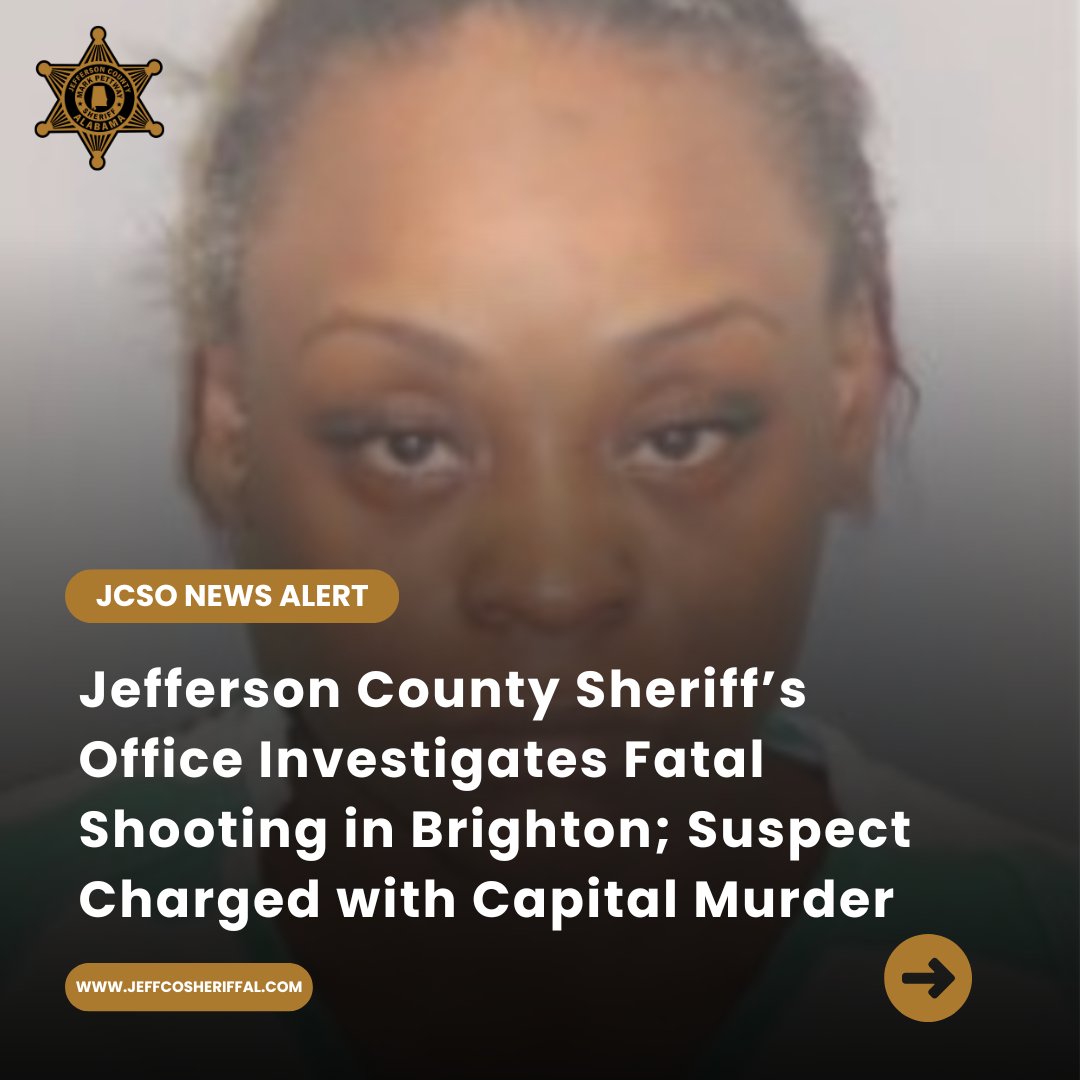Jeff Co Sheriff (@jeffcosheriff) on Twitter photo On Saturday, July 12, 2025, at approximately 9:43 p.m., Jefferson County Sheriff’s Office deputies responded to the 4000 block of Letson Street, Brighton, Alabama to investigate a report of a person down. READ MORE: jeffcosheriffal.com/homicide-inves… On Saturday, July 12, 2025, at approximately 9:43 p.m., Jefferson County Sheriff’s Office deputies responded to the 4000 block of Letson Street, Brighton, Alabama to investigate a report of a person down. READ MORE: jeffcosheriffal.com/homicide-inves…